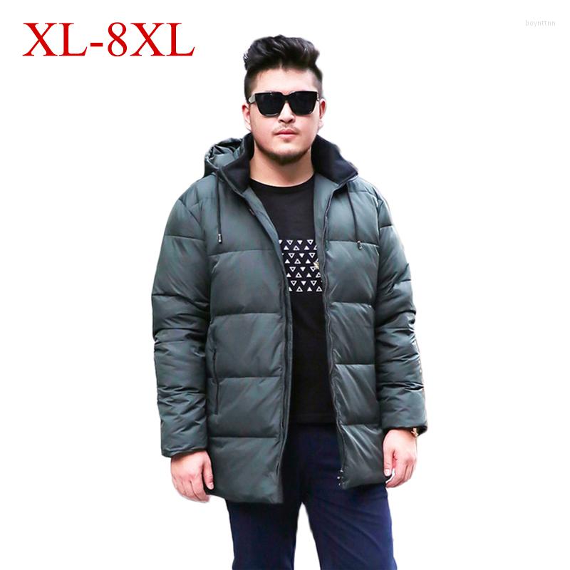 

Men's Down 10XL 8XL Brand Russia Winter Men Casual 90% White Duck Jacket Jackets And Coats Warm Overcoat, Blue