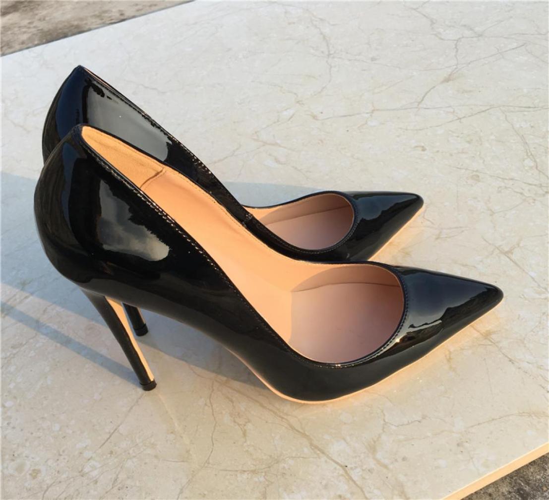 

Black leather with fine pointed high heels fashionable sexy women039s shoes red shoes women039s shoes custom 3345 yards8380150, Green