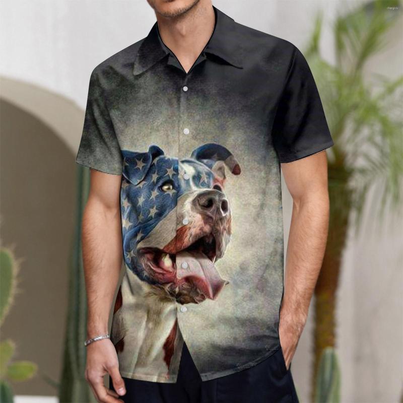 

Men's T Shirts N Mens Large Tall Fashion Leisure Flag 3D Digital Printing Button Lapel Short Sleeve Shirt Plain Long Sleeves Men, Pink