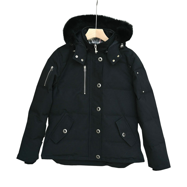 

Mens Down Parkas Winter Coat Jacket Parka Veste Homme Outdoor Outerwear Big Fur Hooded Fourrure Manteau Hiver Doudoune, Black
