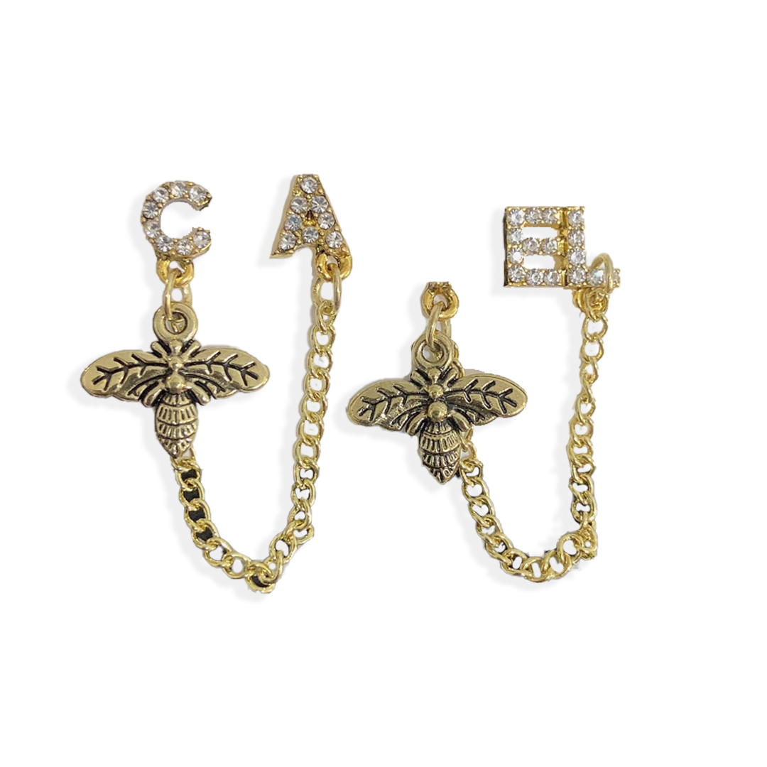 

Designer Women's Dangle Earrings Charm 18K Gold Plated Chain Earrings Fashion Party Jewelry Family Love Gift Diamond Earrings Design for Women Jewelry Wholesale