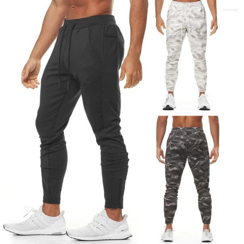 

Men's Pants Muscle Summer Camouflage Men's Sports Fitness Running Casual Small Foot, Black