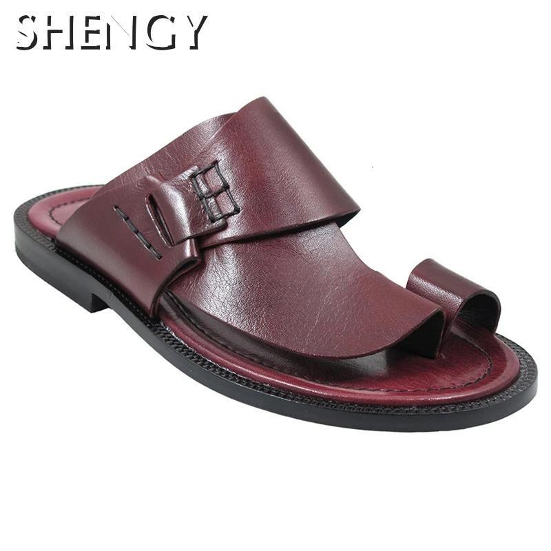 

Sandals Summer Men Beach Retro Mens Handsewn Outdoor Casual Comfortable Shoes Large Size 3948 230419, Black