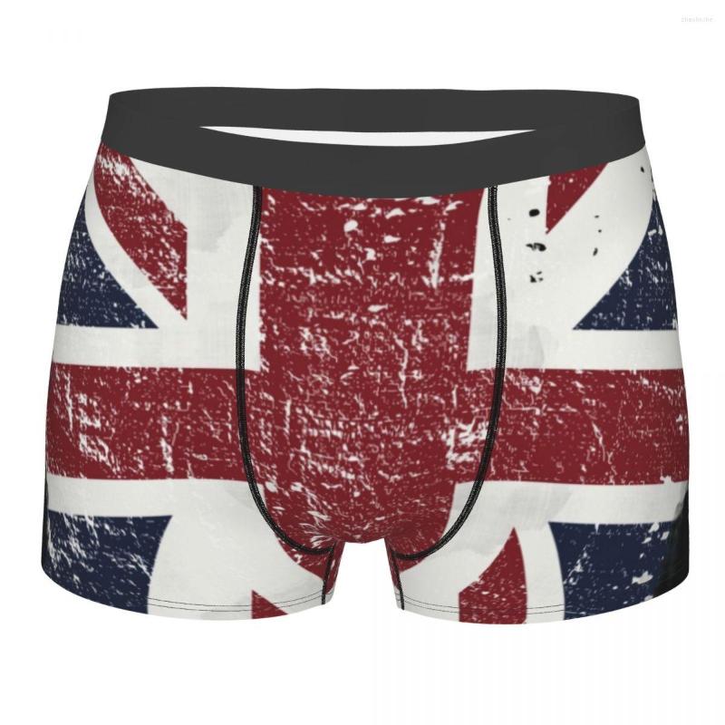 

Underpants British Flag Underwear Men Sexy Print Customized Union Jack UK United Kingdom Boxer Shorts Panties Briefs Breathbale