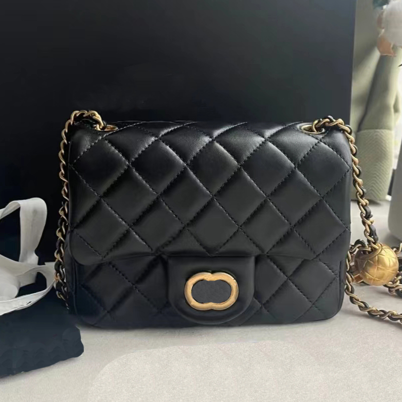 

designer bag Shoulder Bag Luxury Handbags Totes Bags Channel chain bag Clutch Flap Women Check Velour Thread Purse Double Letters Solid Hasp Waist Square Stripes01, Dark grey