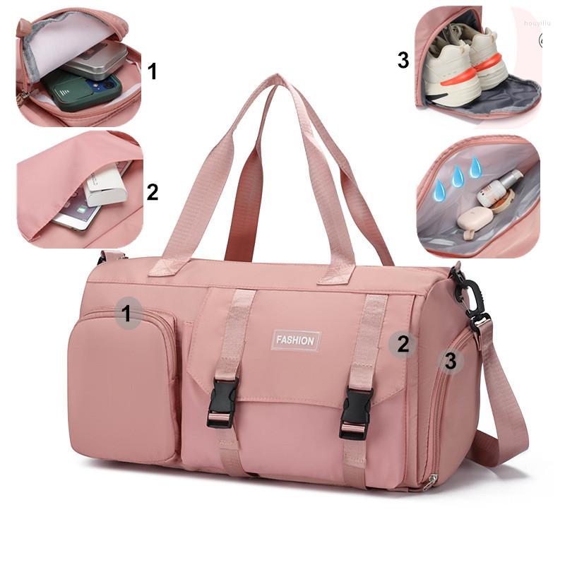 

Outdoor Bags Gym Bag Woman Sports Men's Large Fitness Suitcases Shoe Packing Swimming Weekend Shoulder Bolsas Travel Handbags Luggage, Blue