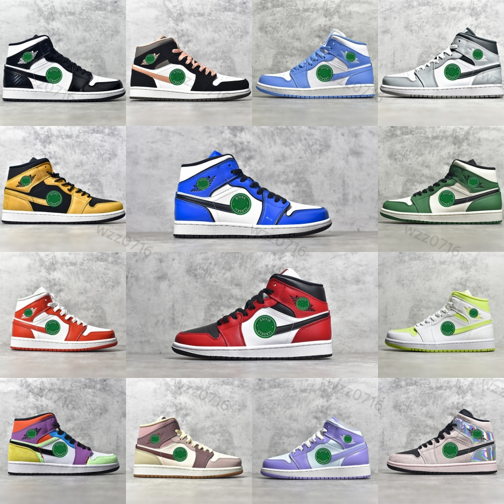 

Jumpman 1 Basketball Shoes Women Mens 1s Mid University Blue Trainers UNC Room Chicago High Hyper Royal Barely Orange Outdoor Sneakers Trainers runningshoes, 47