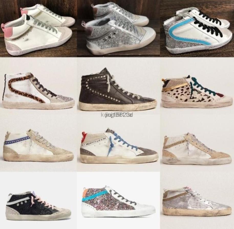 

gooses sneaker Shoes 2023 Designer sandal Fashion Mid Slide star high top Women luxury Trainers Sequin Sneakers Goldens Gooses gcA3671937, Black