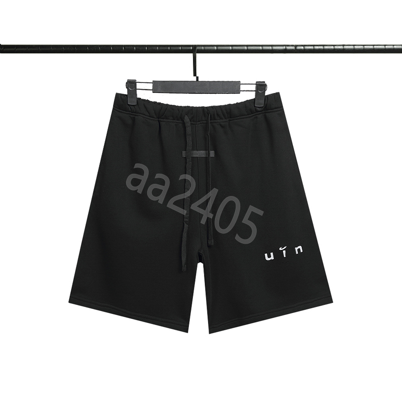 

Men shorts Pants Solid Joggers essentialss black blue beach single zipper Pocket Short Cotton fears casual Trousers ofgod, The same as original