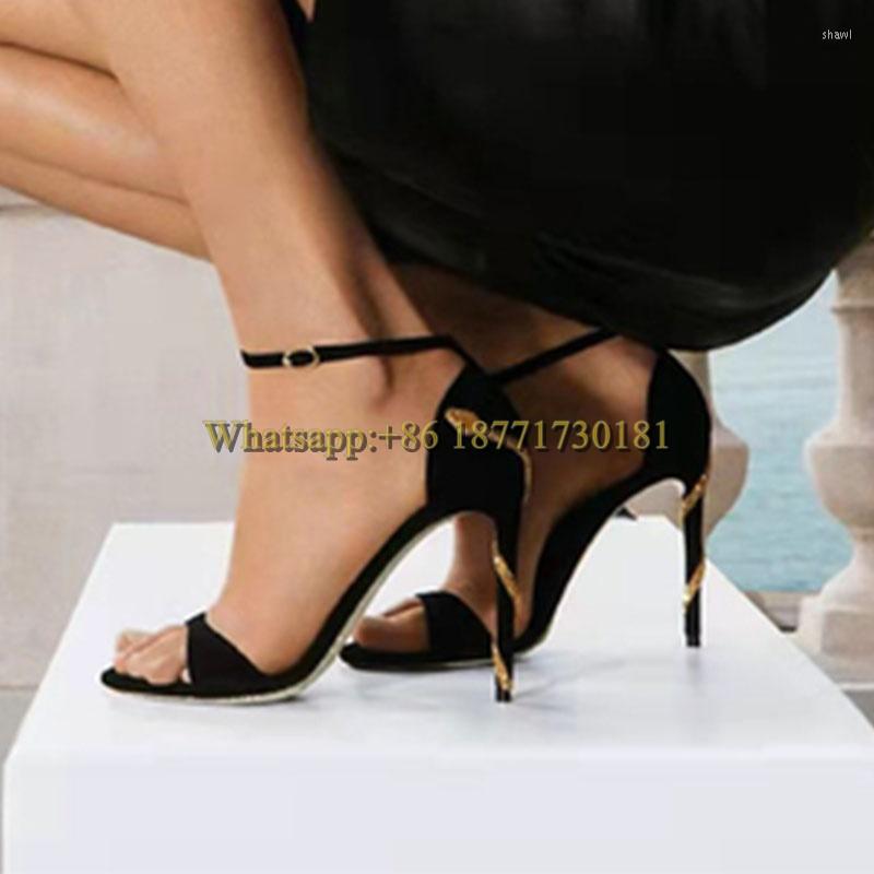 

Sandals Rhinestone Snake Winding Stiletto Hollow Sandal Woman Summer 2023 Open Toe Buckle High Heels Fashion Sexy Pumps Shoes For Women, 9.5cm heeled