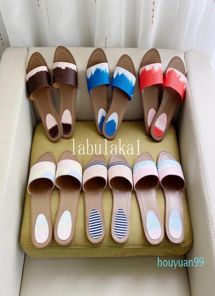 

2022 Sandals Fashion Women039s sandals women WITH BOX flower printed Tiedye unisex beach flip flops slipper big size 41 y85853951574, Grey