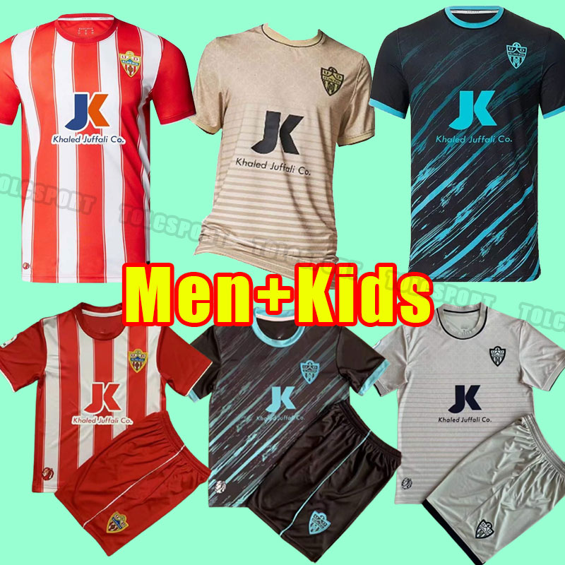 

22 23 UD ALMERIA home Soccer Jerseys 2223 Away JUAN VILLAR SADIQ DYEGO SOUSA Maillots De Foot shirt AKIEME SAMU Football uniform men kids child, Home+patch
