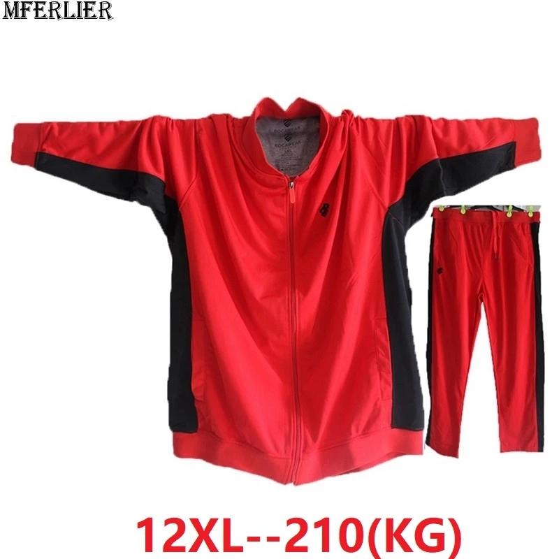 

Men's Jackets Winter Autumn Men Patchwork Sweatshirts Zipper Sports Hoodies Fleece Large Size Big 10XL 11XL 12XL Jacket Loose 72 74 70, Picture color