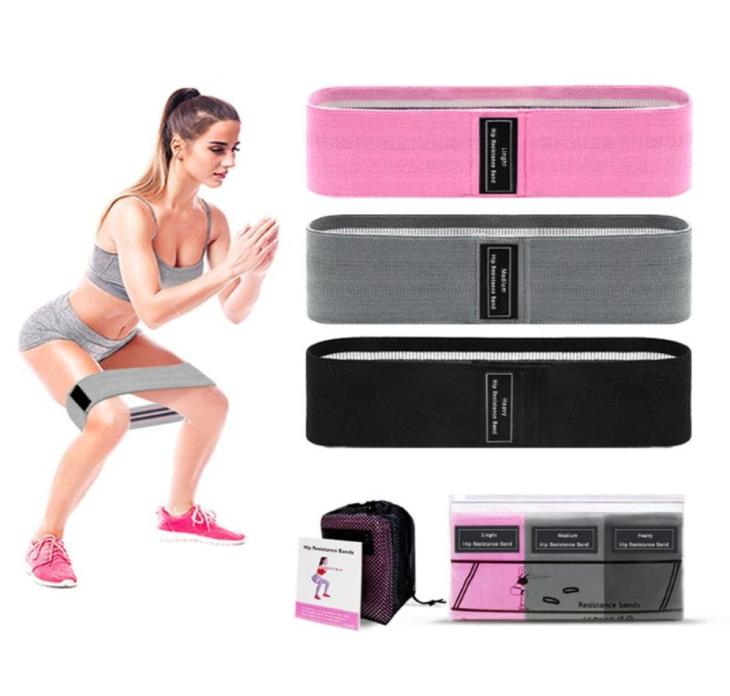 

3pcs Resistance Belt Yoga Fitness Workout Sports BuLift Tension Pull Rope Elastic Exercise Squats Training Pilates Hip Circle8470468