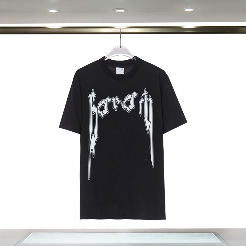 

Luxury Mens Designer T Shirt Black Red Letter printed shirts Short Sleeve Fashion Brand Designer Top Tees Asian Size -XXL