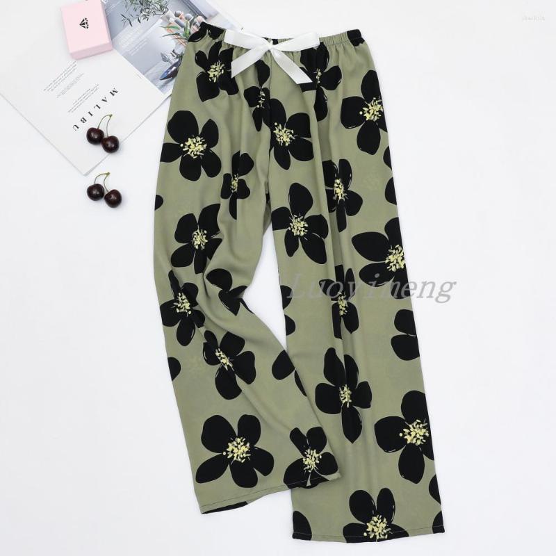 

Women's Sleepwear Summer Women Pants Home Lounge Clothes Ladies Viscose Pajama Sleep Bottoms Thin Loose Free Size, Shorts