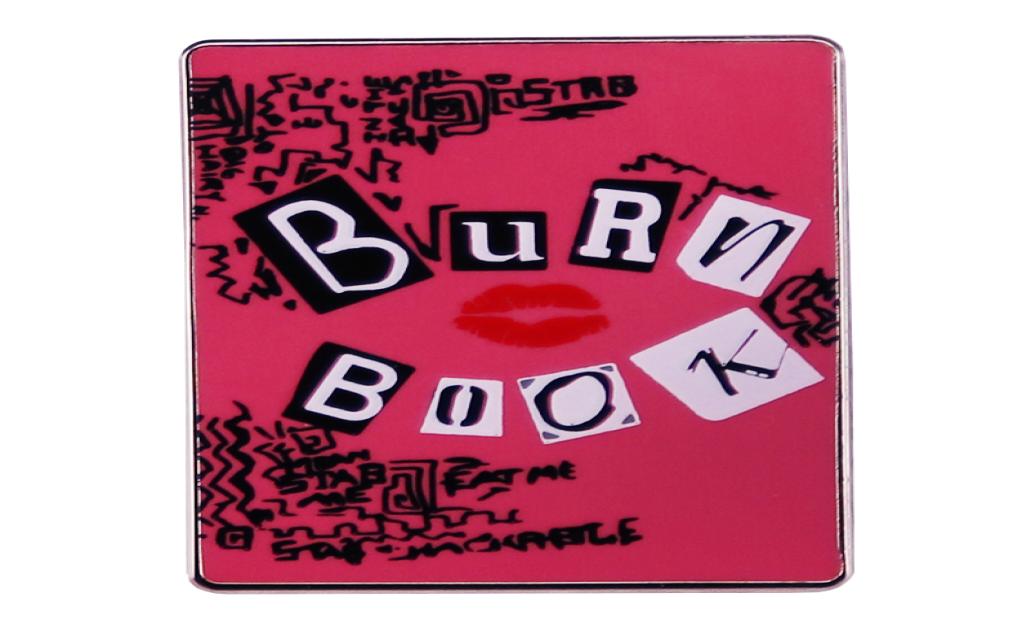 

Burn Book Enamel Pin Comedy Movie Mean Girls Inspiration Badge9756190, Red