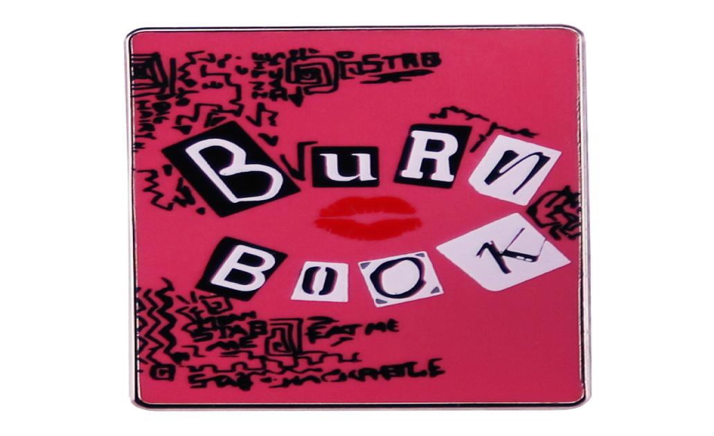 

Burn Book Enamel Pin Comedy Movie Mean Girls Inspiration Badge9756190, Red