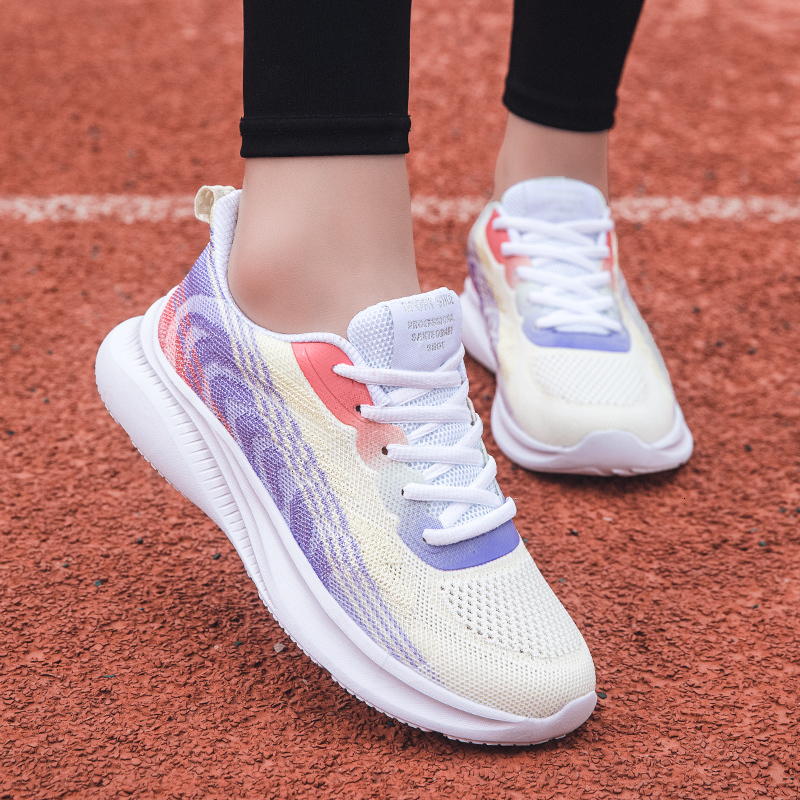 

Dress Shoes Women Sport Shoes Fashion Platform Sneakers Ladies Spring Winter Flats Running Shoes For Women 230420, Blackred