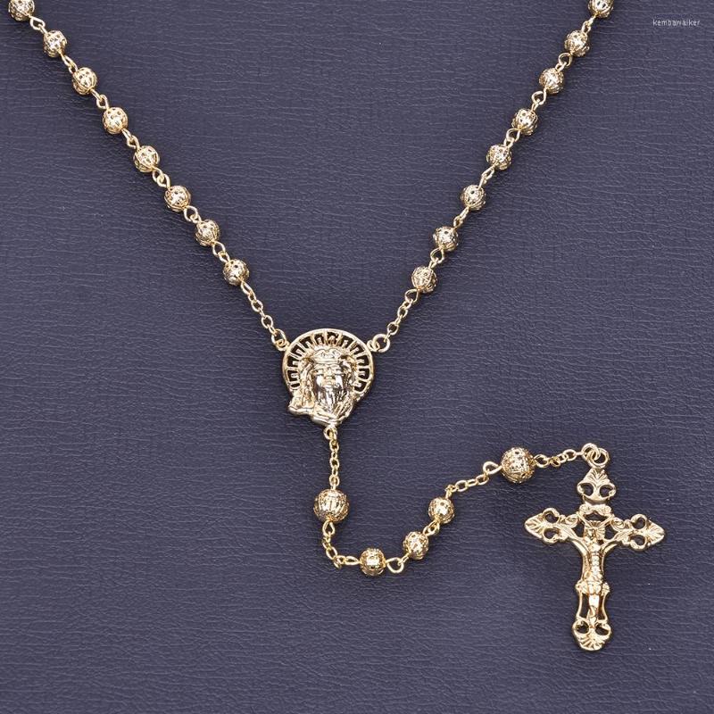 

Pendant Necklaces Selead Design Personality Jesus Cross Necklace Christian Amulet Religious Women Gold Plated Party Anniversary Gift