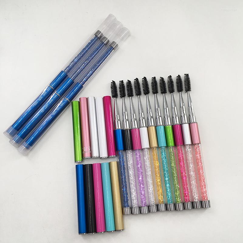 

Makeup Brushes Cosmetic Brush Eyebrow Mascara Wand Lash Applicator Rhinestone Eyelash For