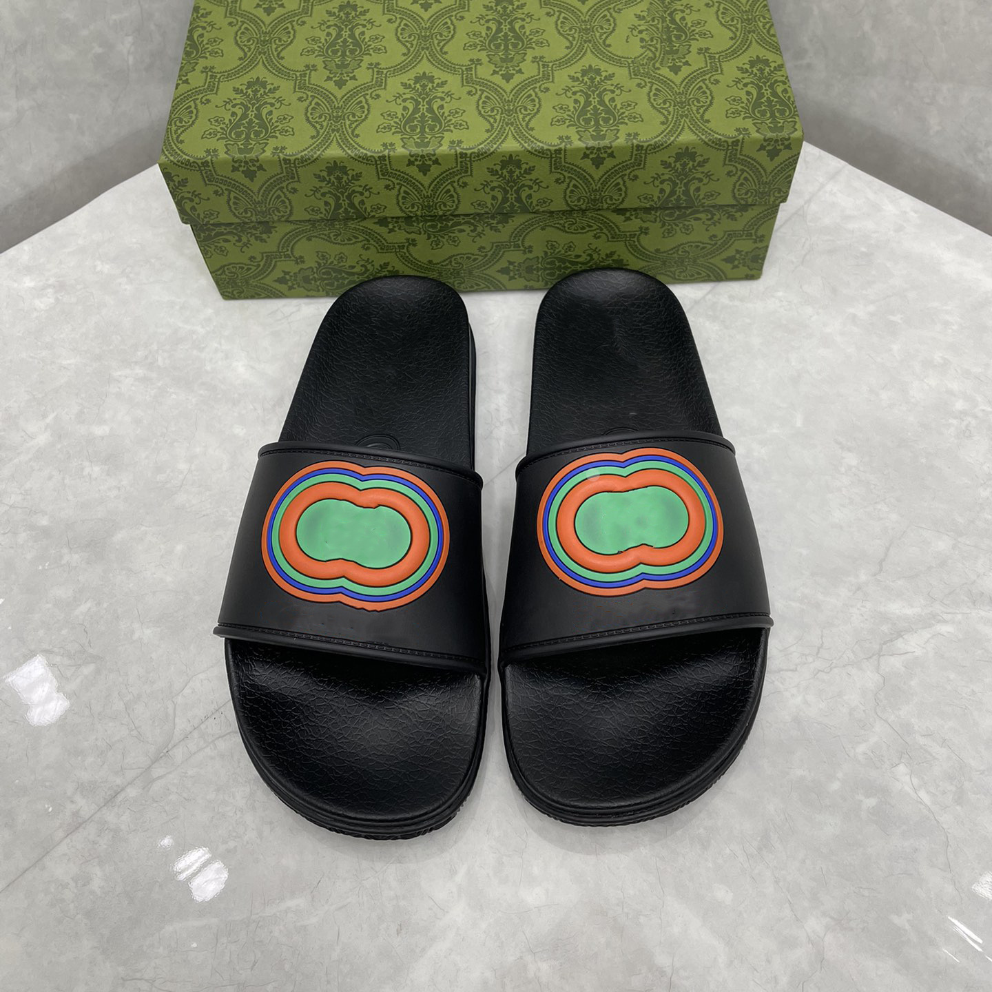 

Designer Double G Beach Shoes Luxury Sandals for Men Fashion GGity Flip-flops Slippers Women's Classic Slides Gifts Outdoor Zapatillas for Summer Holiday LK1