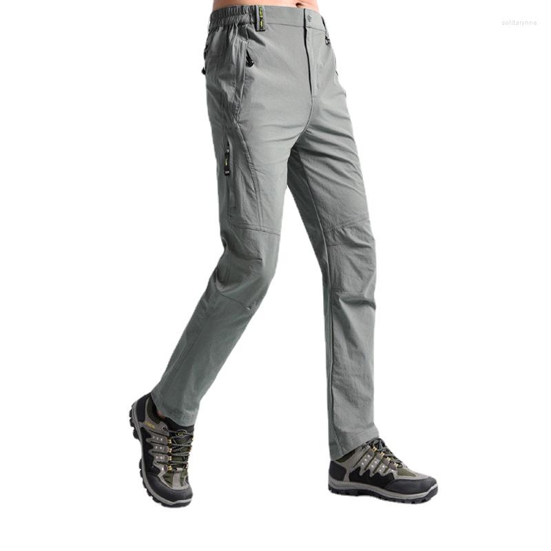 

Men's Pants 2023 Quick Dry Hiking Men Outdoor Sport Summer Spring Camping Trekking Climbing Long Trousers Breathable Casual, Black