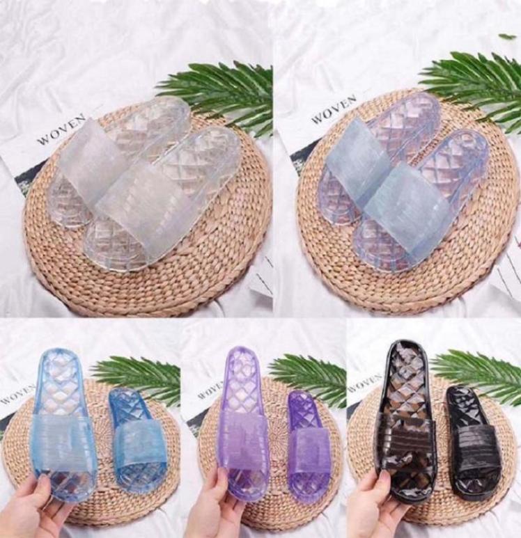 

Classics Fashion Man Woman shoes High Quality slipper Leather Flat Sandals Fashion Slides Slide Ladies Beach transparent Women Sli2066193, Blue