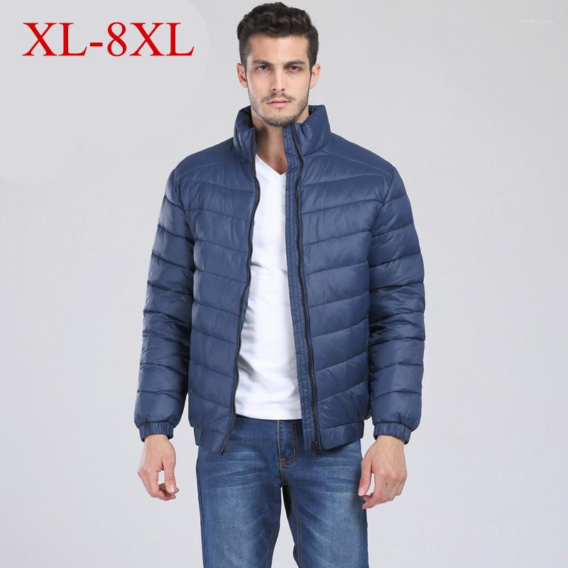 

Men's Down Plus Size 8XL 7XL 6XL Brand Thicken Winter Jacket Men Light White Duck Top Quality Warm Parka, Wine red