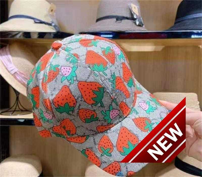 

High quality strawberry baseball caps man's cotton cactus classic letter Ball caps summer women sun hats outdoor adjustable Snapback Cap girl'sguc, Cl.2