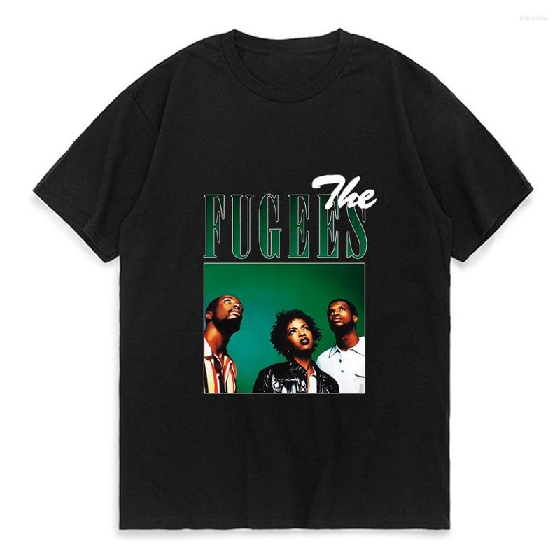 

Men' T Shirts The Fugees Singer 90s Vintage Cotton T-Shirts College Tee Street Hip Hop Graphic Print Short Sleeve Top Tees Man
