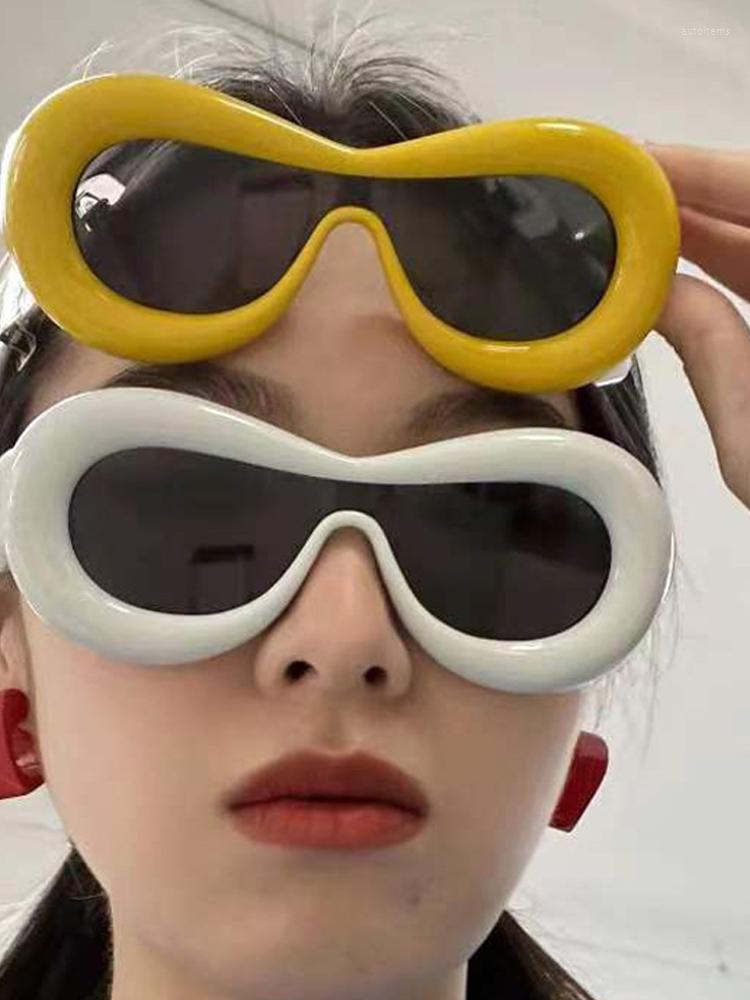 

Sunglasses Brand In Oval For Men Women 2023 Fashion Retro Design Shades Eyewear Female Candy Color Goggle Sun Glasses