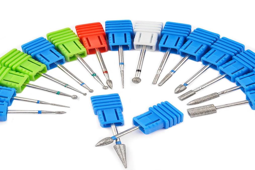 

17types Diamond Milling Nail Drill Bits Cuticle Cutter for Manicure Electric Grinder8695541