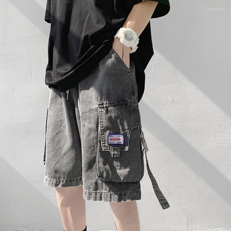 

Men' Shorts Summer Men' Denim Casual Tooling Style Wear All-match Trend Jeans Women Half Pants Unisex Cargo Streetwear, Blue