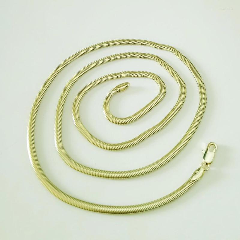 

Chains Fashion Light Gold Color Women Jewelry 3MM 60CM Long Necklace Designs For