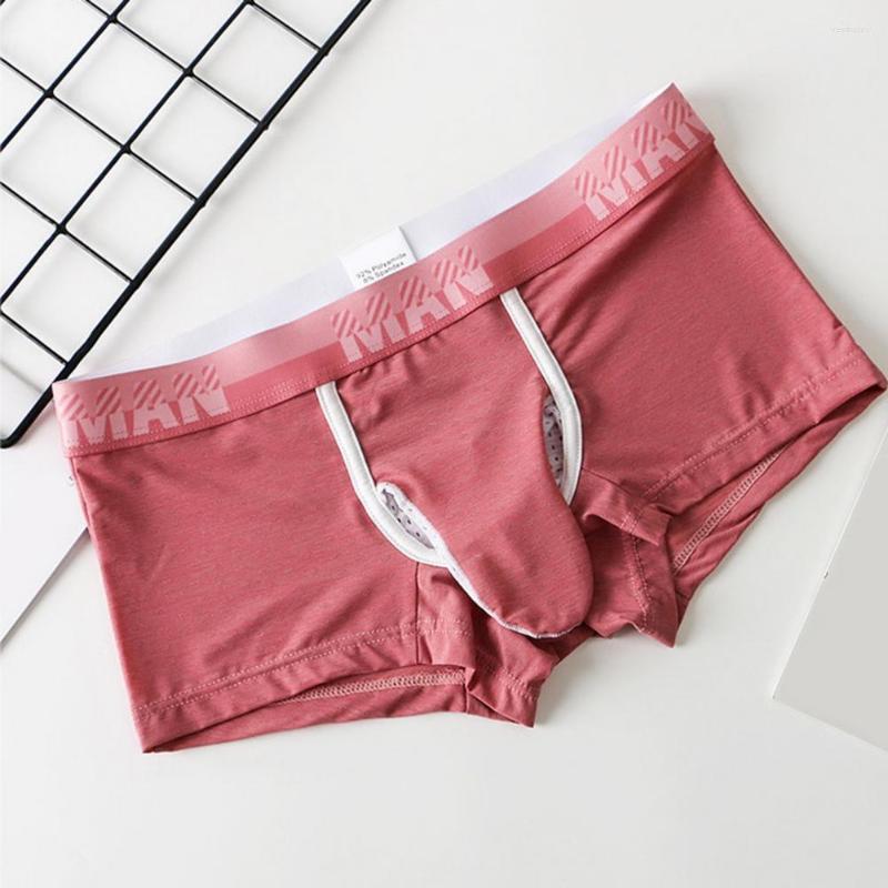 

Underpants Boxer Underwear Great Quick Dry Hollow Out Elastic Elephant Nose Men Boxers For Home, Black gray