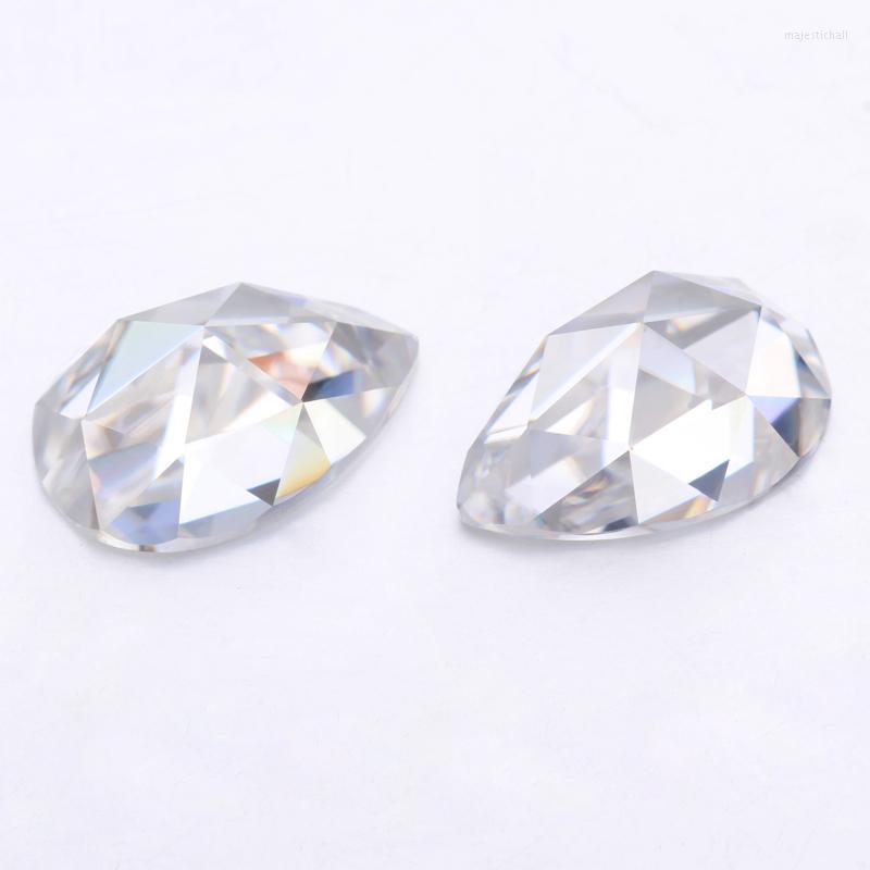 

Loose Diamonds Starszuan 1.2ct EF Pear Single Rose Cut 8 6mm White Clear Moissanites Ring Stones
