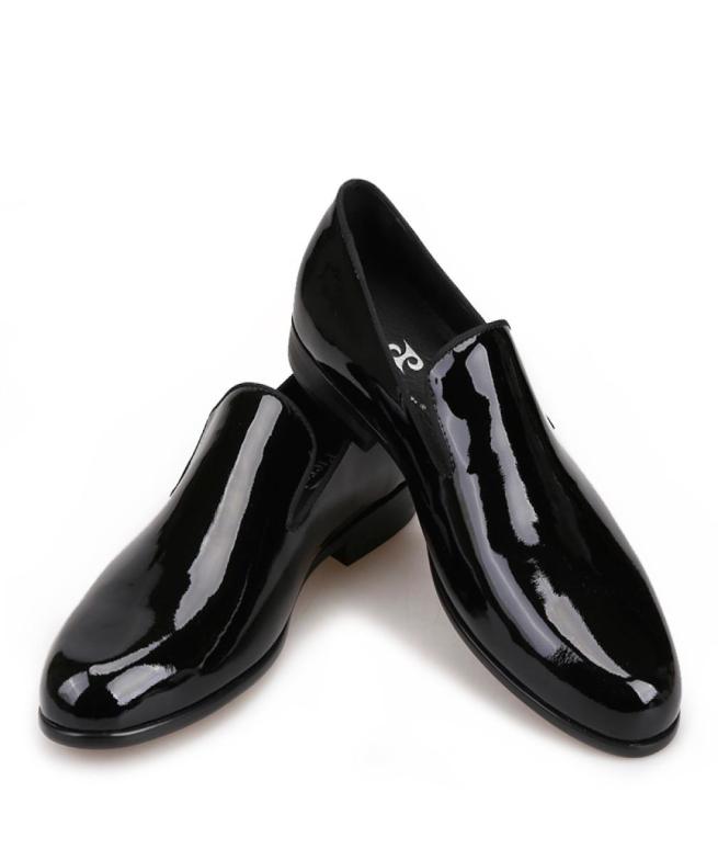 

New arrival Handmade Black Patent leather men shoes luxurious party and wedding men039s dress shoes men loafers1953776