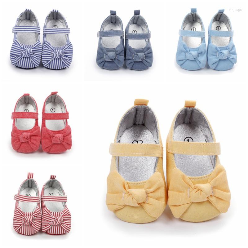

Athletic Shoes -18M Baby Girl Born Princess Bowknot Solid Color Toddler Infant Anti-Slip Soft Sole First Walker