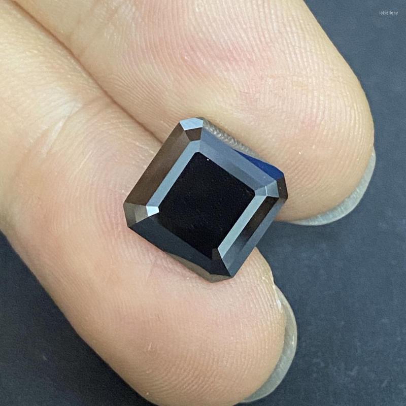 

Loose Diamonds Grown Diamond GRA 3.28 Carat 9 9mm Asscher Cut Excellent Black Moissanite Stone For Ring