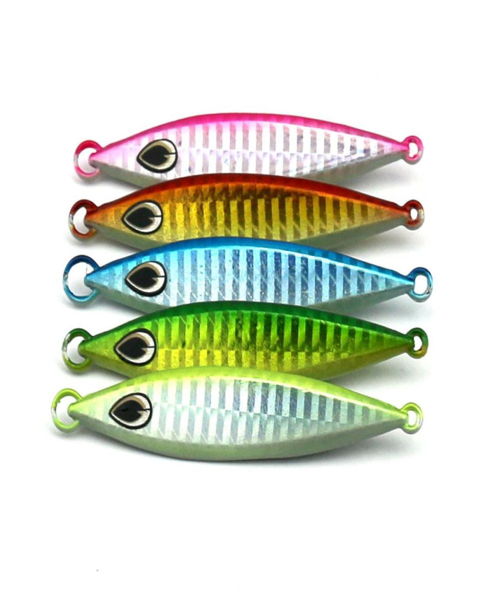

INFOF 10 pieceslot Metal Jigging Spoon 20g30g40g60g 3D Laser Printing Fishing Lead sinker Jig Super Hard Fishing Fish Lead Bai6225673