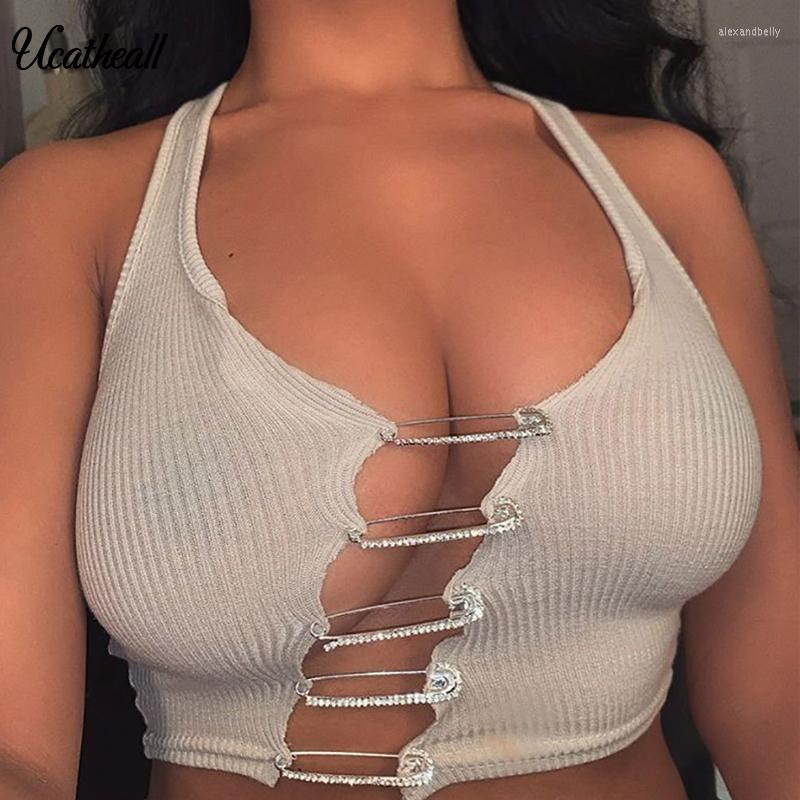 

Women' T Shirts Fashion Female Casual Sexy Chest Hollow Out TeenTop Solid Women Slim Tops Tee Shirt Fit T-shirt Bustier Corset, White
