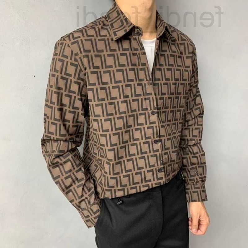 

Men's Casual Shirts luxuriousLuxury designer shirt men women casual shirts letter jacquard long sleeve Silk Shirt mens thin jacket fashion cardigan coat 7UMR, Black