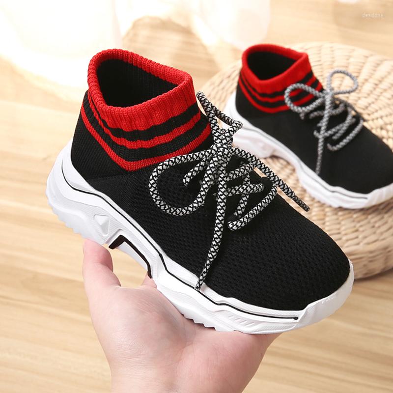 

Athletic Shoes Children's Socks Sneakers For Baby Boys Girls Child's Sports Kids Girl Row Infants, Black white