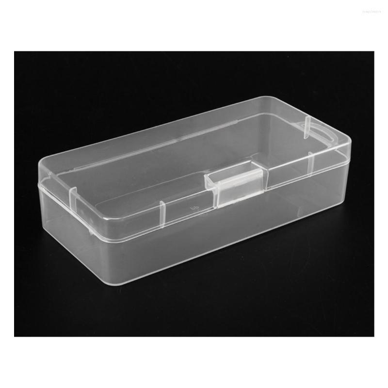 

Jewelry Pouches Clear Plastic Rectangle Case Box Holder Container 18cm X 8.5cm 4.5cm