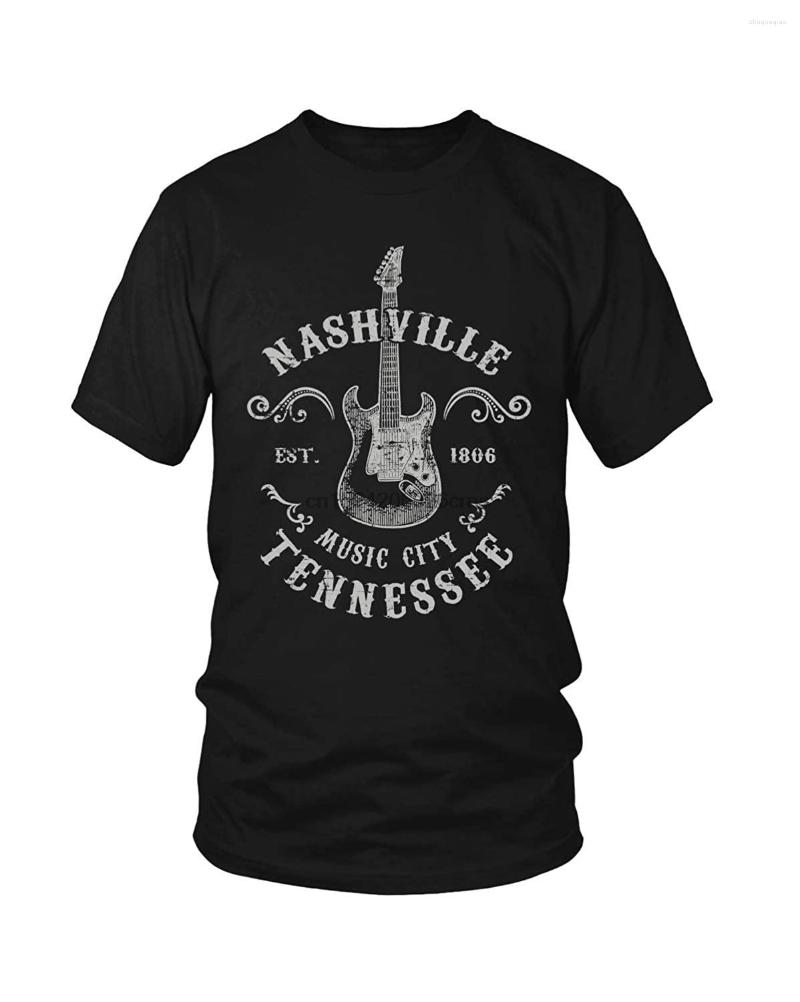 

Men' T Shirts Nashville Music City USA Vintage T-Shirt, Men-darkpurple