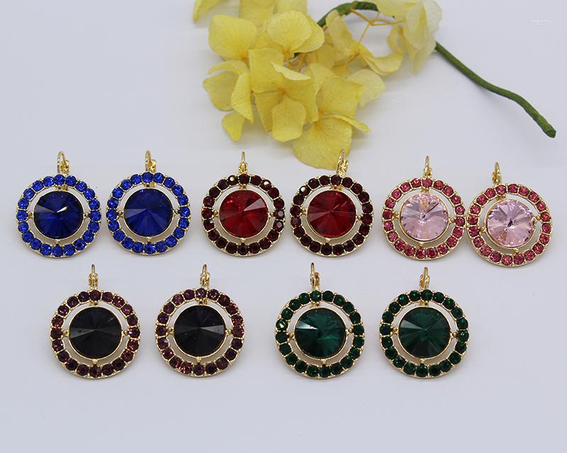 

Stud Earrings In 2023 The Fashion Simple Chic Crystal Round Ear Hook Women's