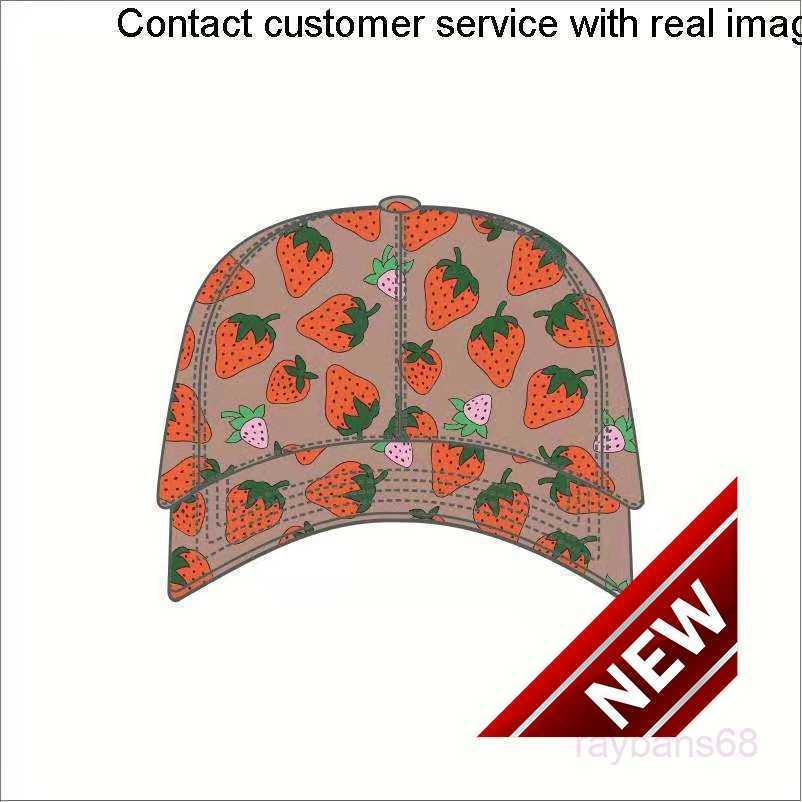 

888823ss Quality Strawberry Baseball Caps Man's Cotton Cactus Classic Letter Ball Summer Women Sun Hats Outdoor Adjustable Snapbacguc