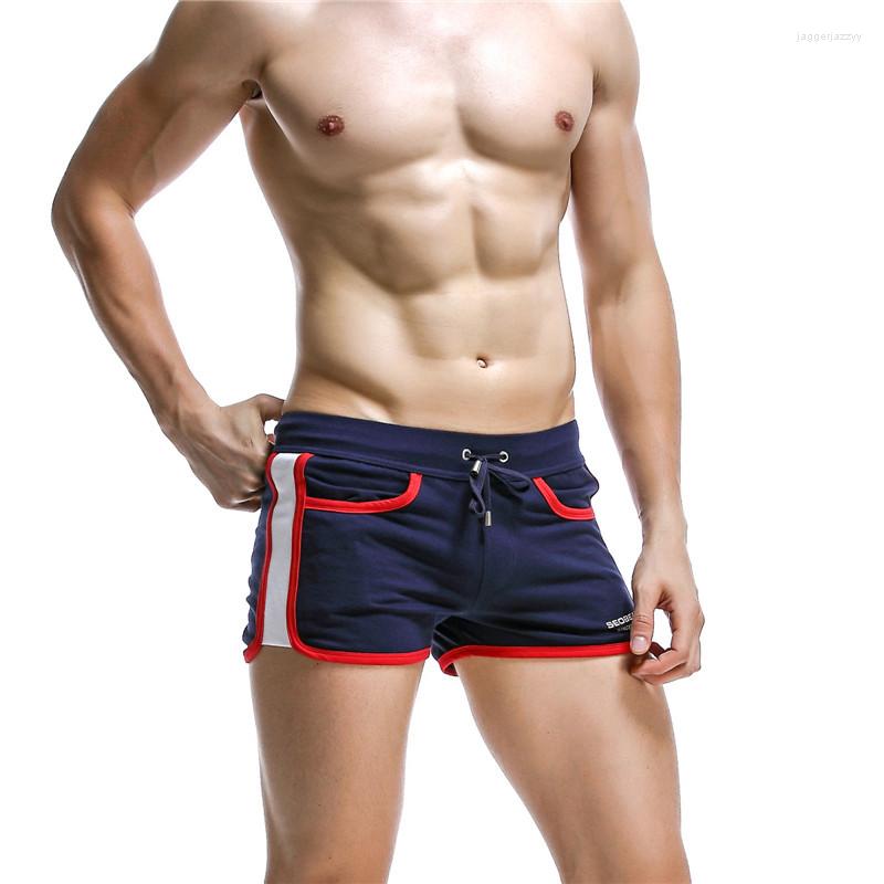 

Men's Shorts Men's Sports Casual Solid Color Pants Men Gym Streetwear, Black