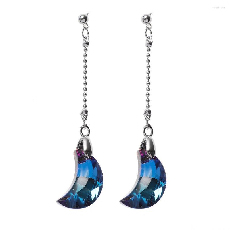 

Stud Earrings ER-01051 Genuine Austrian Crystal Jewelry For Women 2023 Allergy-free Fashion Moon Christmas Gift Drop